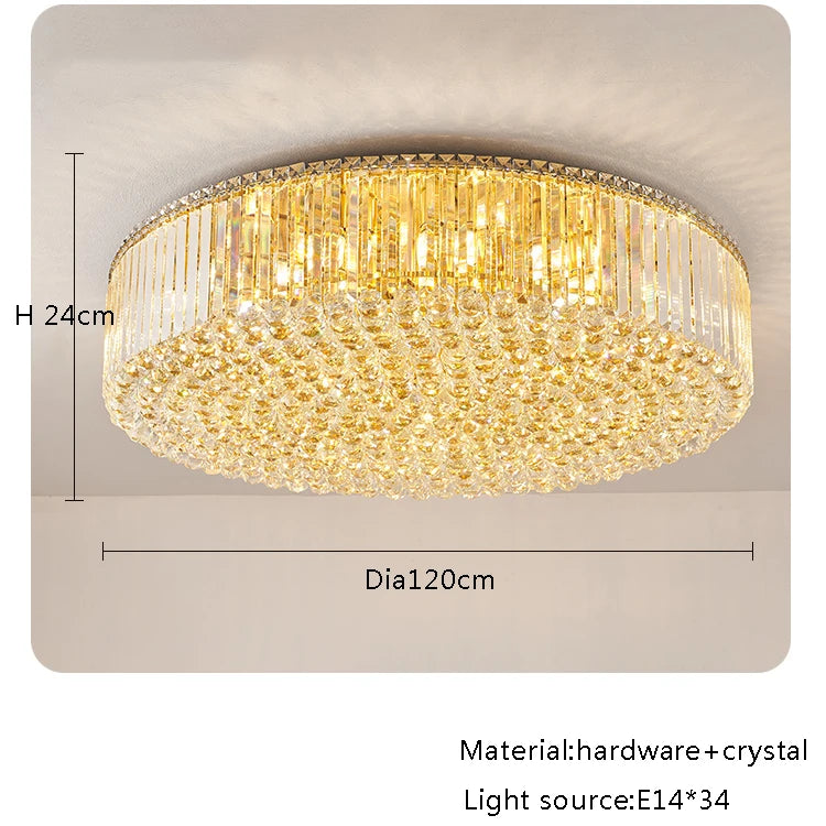 Modern Round Crystal Fixture