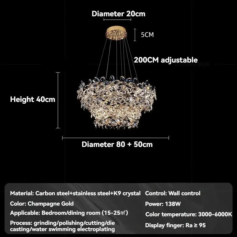 Luxury Crystal Chandelier Pendant