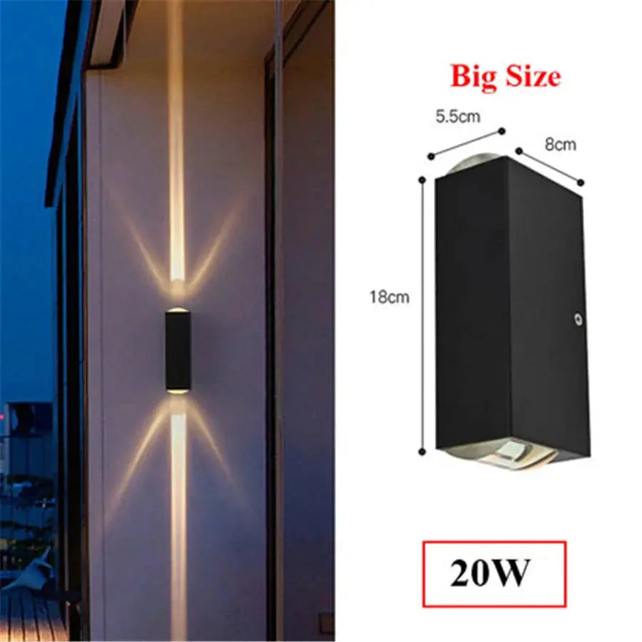 Waterproof LED Up Down Garden Wall Light