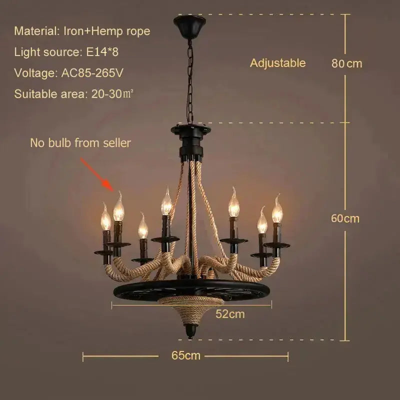 American Rope Pendant Light