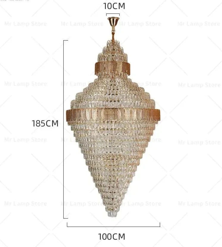 Luxury Simple Duplex Villa Crystal Chandelier ChandeliersLife®