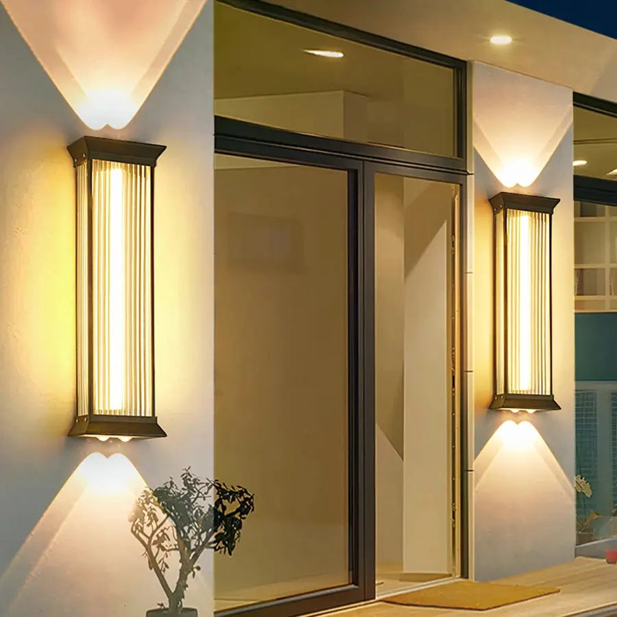 Outdoor Waterproof Courtyard Wall Lamp Garden Lamp Exterior Wall Pillar Villa Terrace Light Stainless Steel LED Porch Lighting ChandeliersLife®