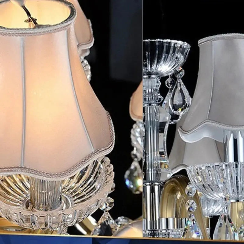 European Style Crystal Chandelier, Gold Wrought Iron Crystal Lamp High-end Light Luxury and Atmospheric Duplex Candle Lighting ChandeliersLife®
