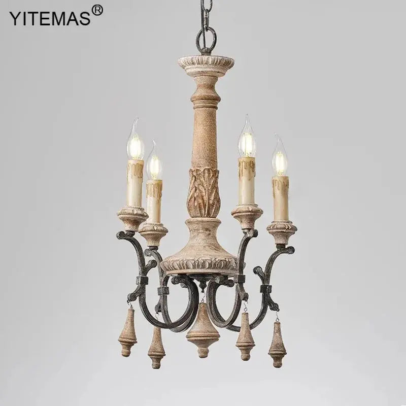 Entryway Retro Wooden Chandelier ChandeliersLife®