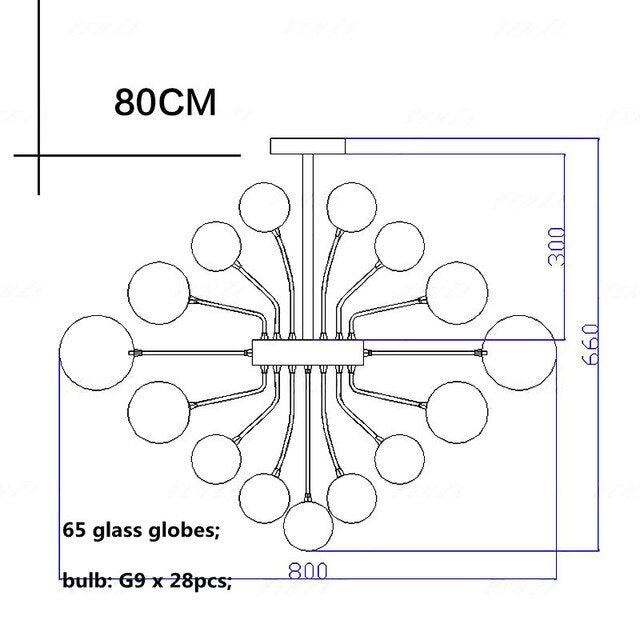 Nordic Creative Glass Metal Pendant Lights