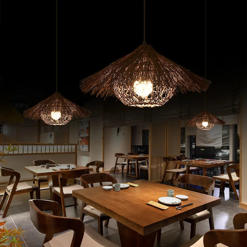 Designer Creative Straw Pendant Lamp