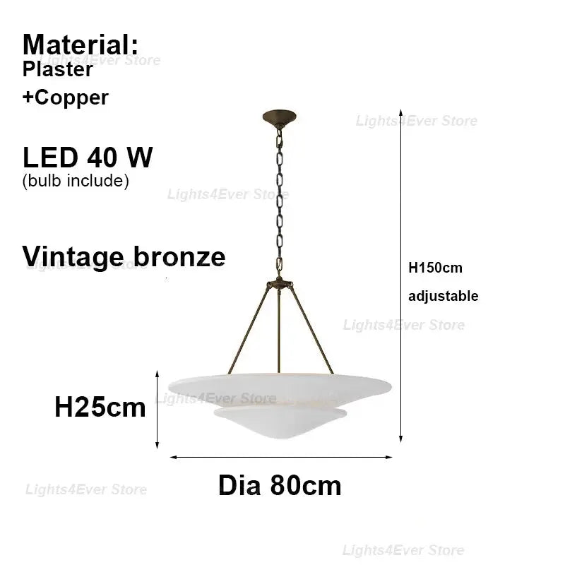 Plaster Shade Chandelier ChandeliersLife®