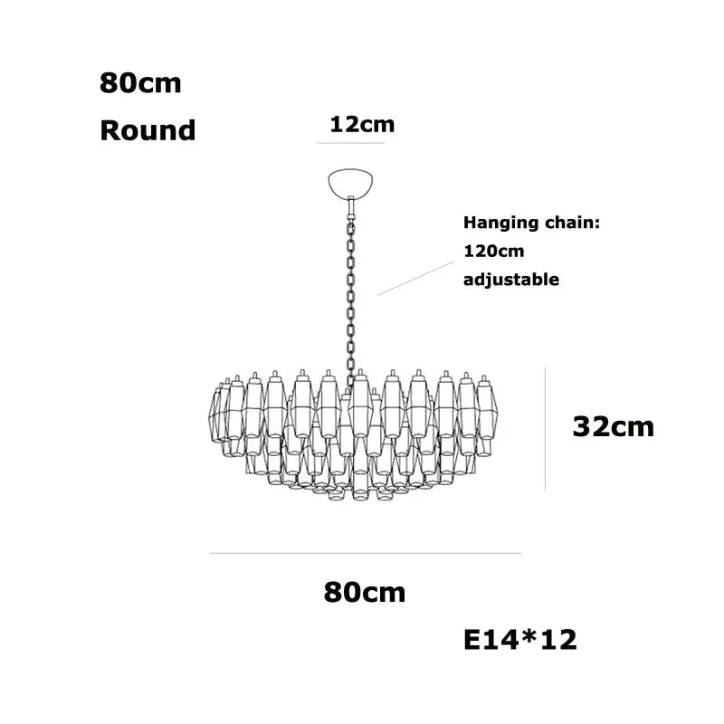 Glass Art Dining Room Chandelier