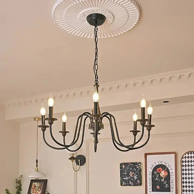 Nordic Retro Solid Wood Chandeliers