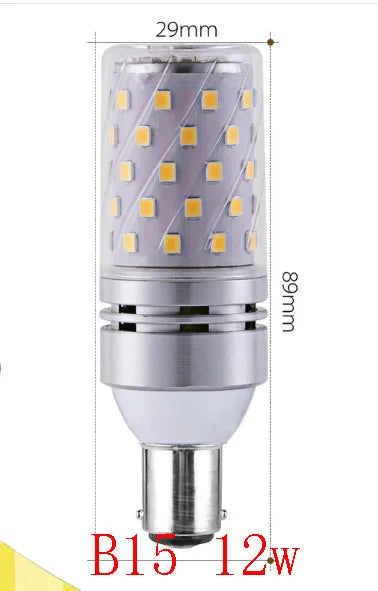 Small LED corn bulb alternate view with SMD2835 LED design