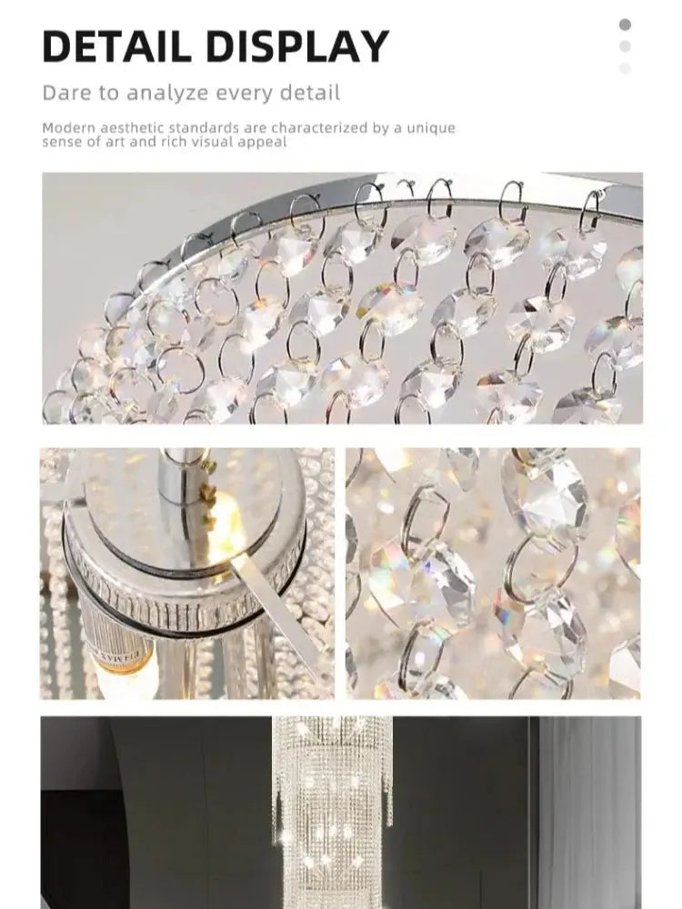 Luxury Crystal Chandelier for High Ceiling Rotate Staircase Villa Hotel Living Room High Pendant Light Indoor Lighting Fixture ChandeliersLife®