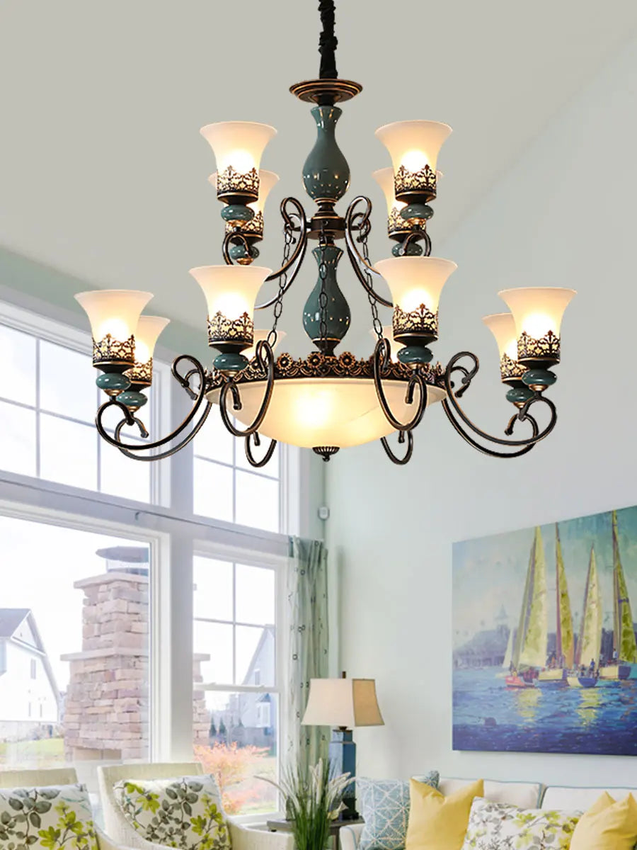 Retro Ceramic Chandelier