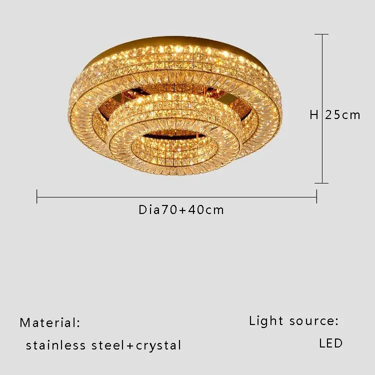 Modern Two Tier Crystal Luxury Ceiling Lights ChandeliersLife®