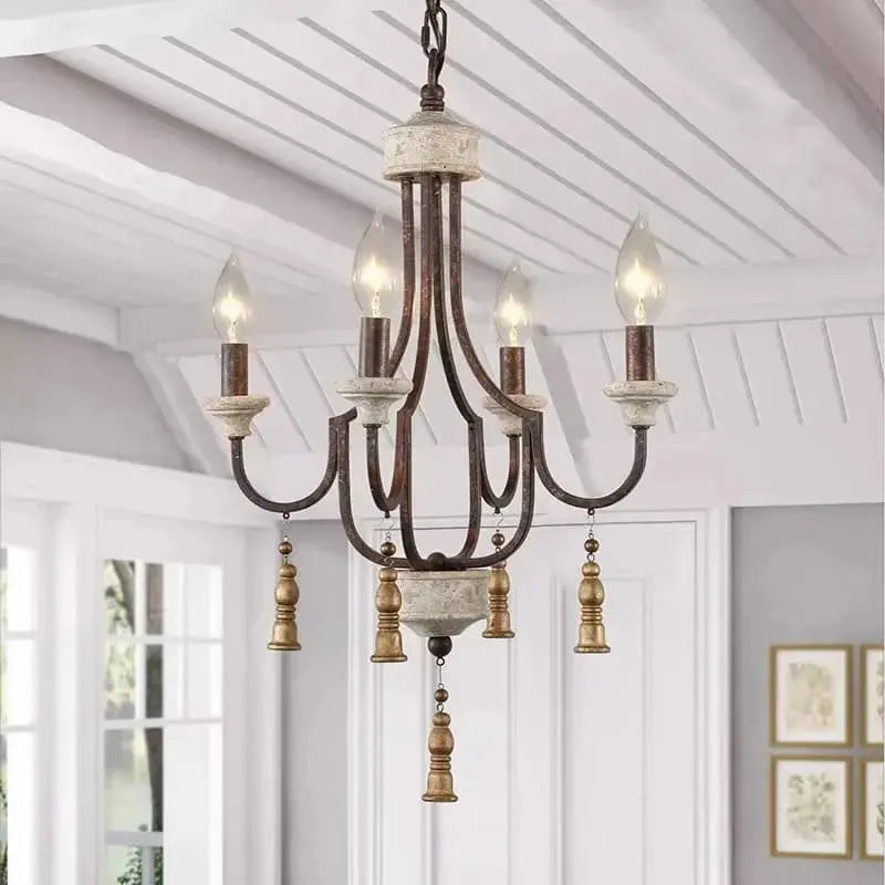 Grey French Rustic Chandelier ChandeliersLife®