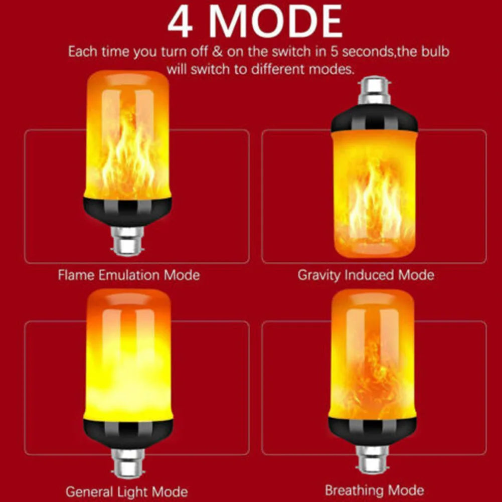 E22 LED Flicker Flame Lamp Bulb