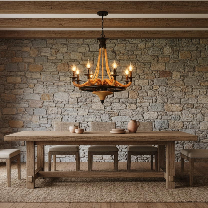 American Rope Pendant Light