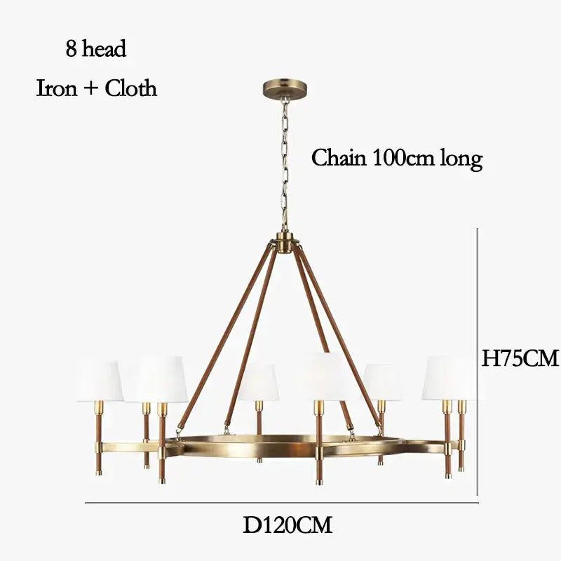 Iron Brass Nickel Finish Chandelier ChandeliersLife®