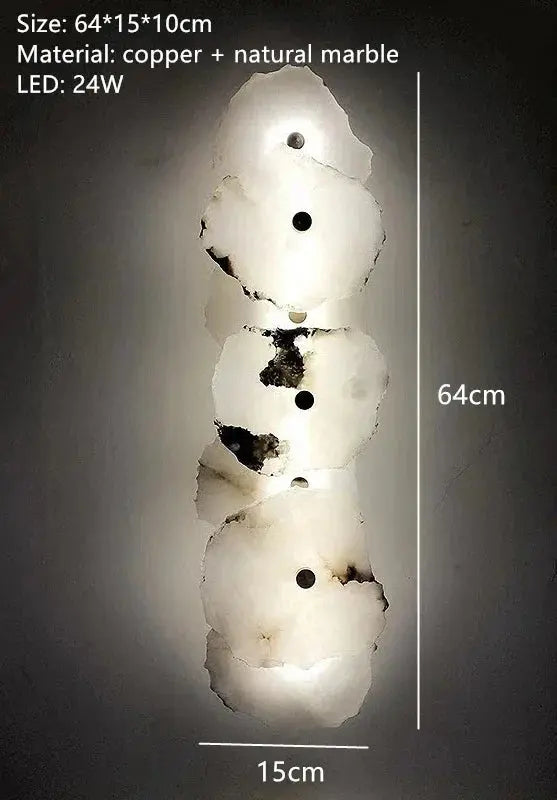 Round Ceiling Marble Wall Lights