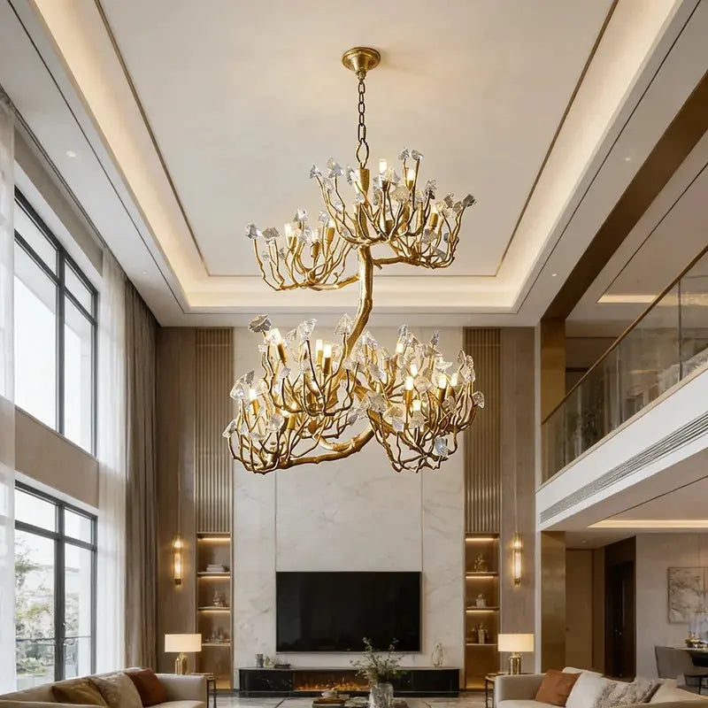 Postmodern Handmade Copper Chandelier