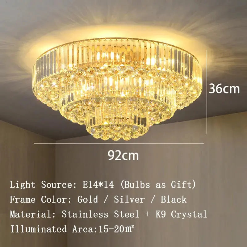 Luxury Crystal Classical Ceiling Light Fixtures
