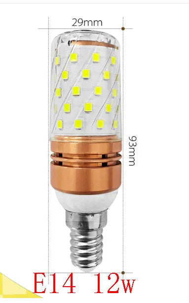 LED corn bulb detail view from the 12W and 16W bulb range