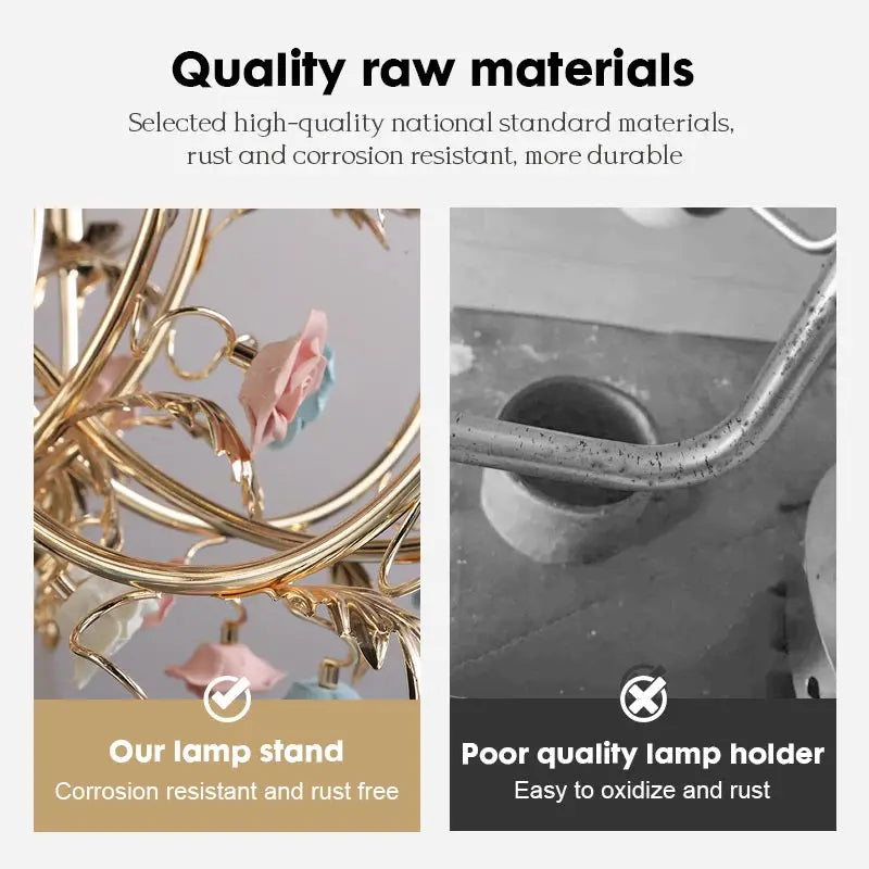 Coloured Floral Design Decorative Chandelier