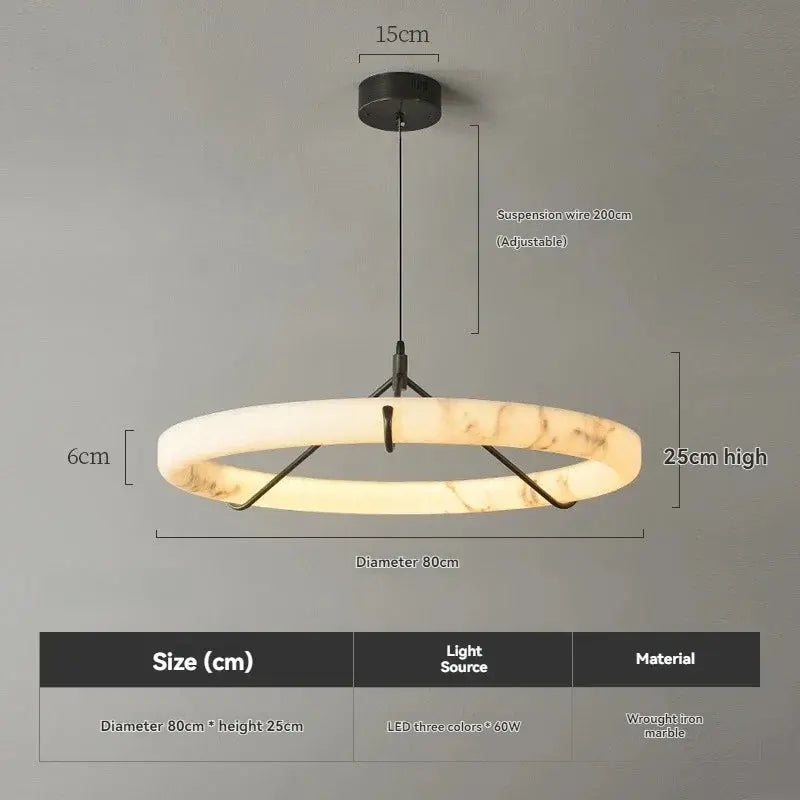 Modern Spanish Marble Dining Room Chandeliers