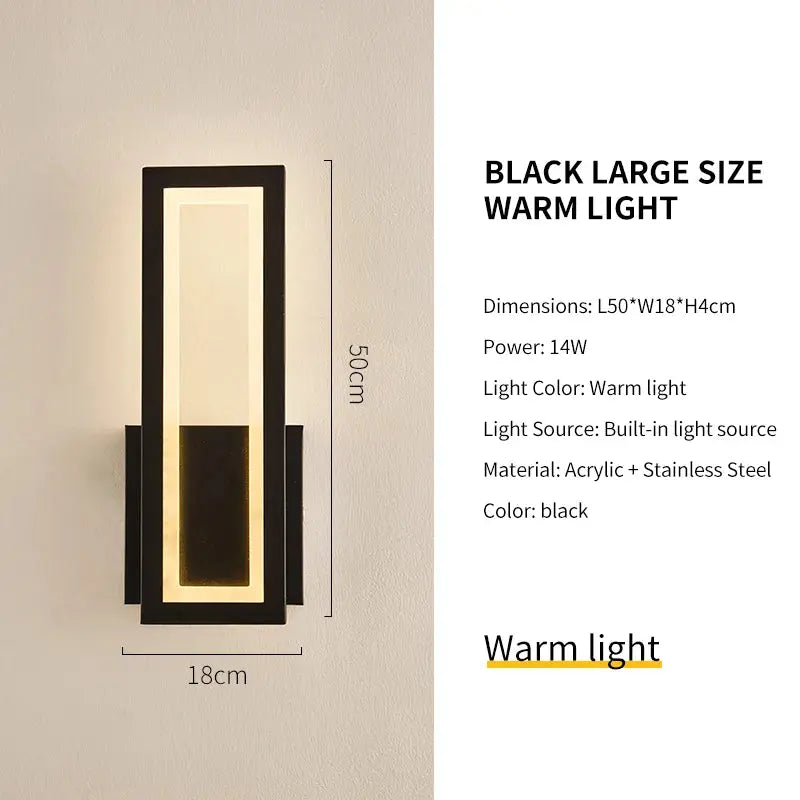 Waterproof Modern Porch Wall Light