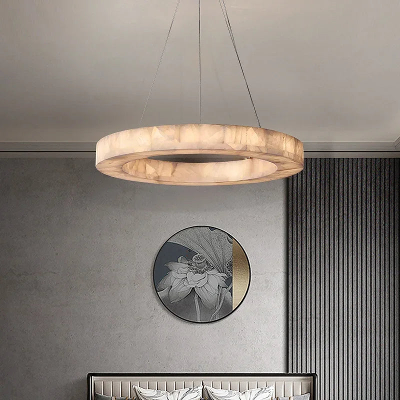 Retro American Marble Chandelier