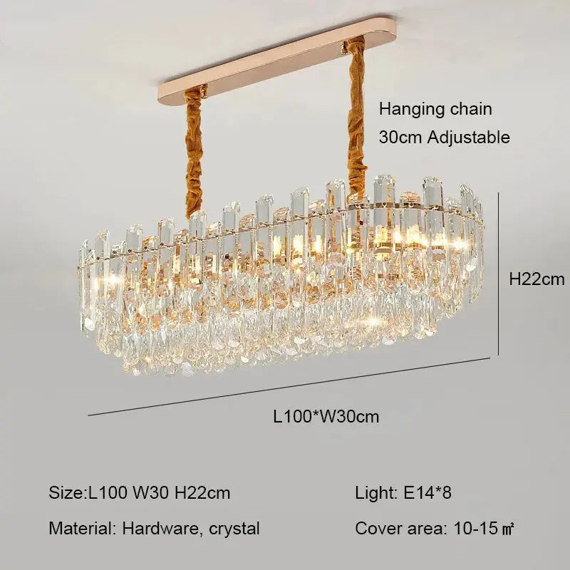 Modern Luxury Crystal E14 Chandeliers