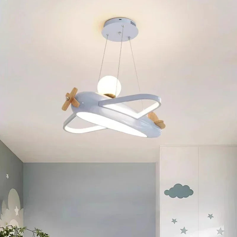 AeroWood Solid Wood Airplane Kids Room Chandelier – alternate product view 5