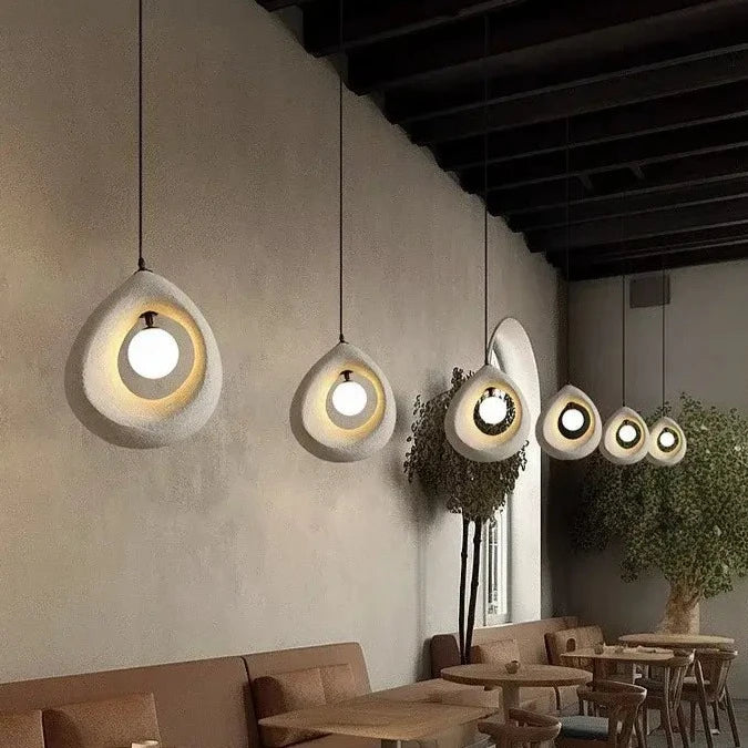 Wabi Sabi Dining Room LED Pendant Lights