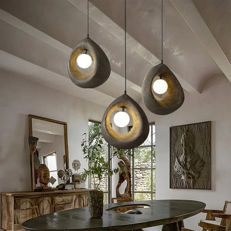 Wabi Sabi Dining Room LED Pendant Lights