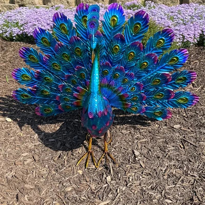 Peacock Sculpture