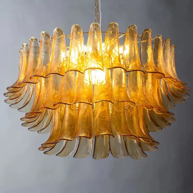 Virello Designer Amber Glass Pendant Light