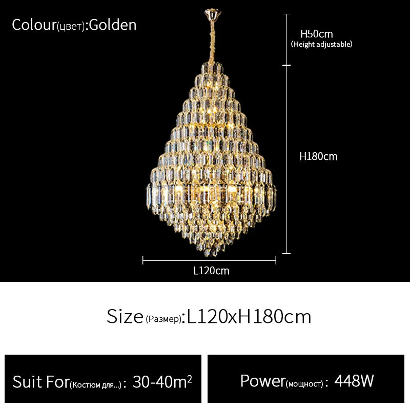 Duplex Villa Luxury Chandelier ChandeliersLife®