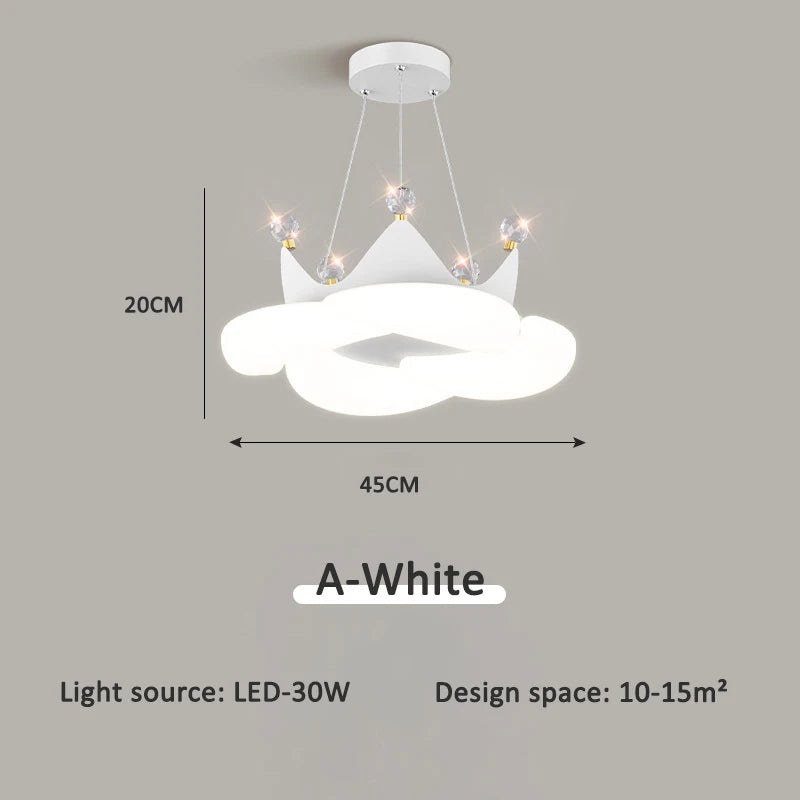 Celestine Crown LED Chandelier for Kids Rooms – alternate product view 8
