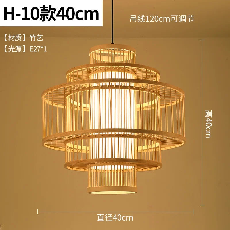 Creative Bamboo Pendant Lamp ChandeliersLife®