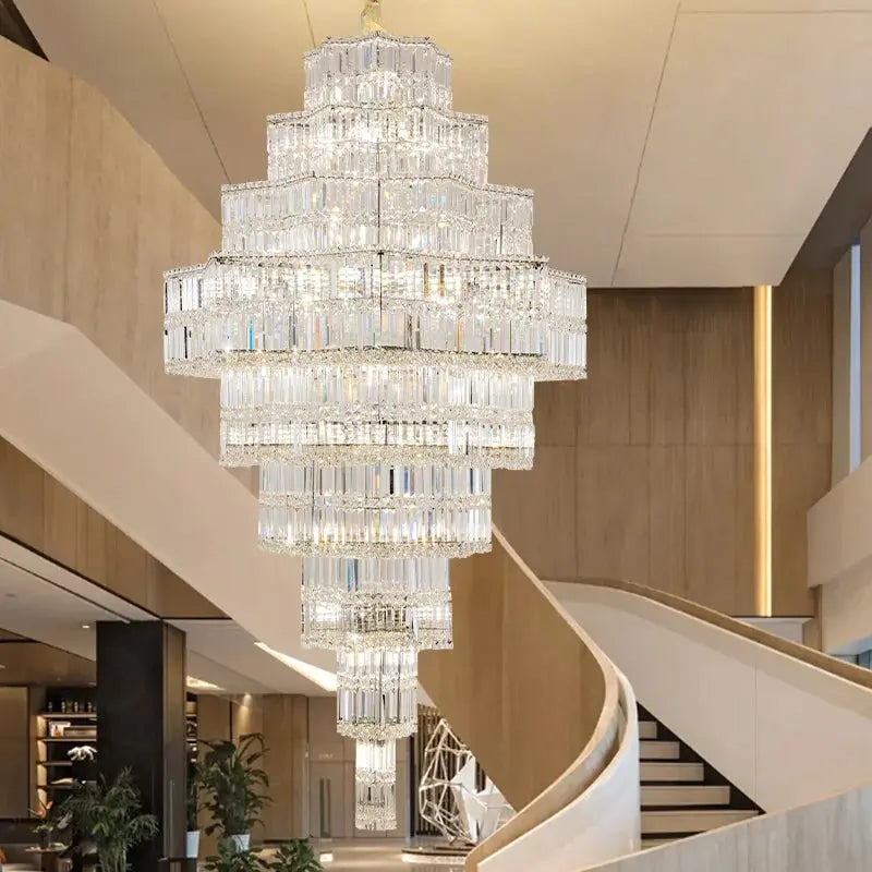 Large Chandelier Duplex Modern Mezzanine Villa