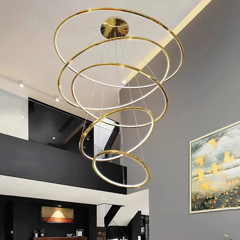 Elegant Modern Ring Chandelier