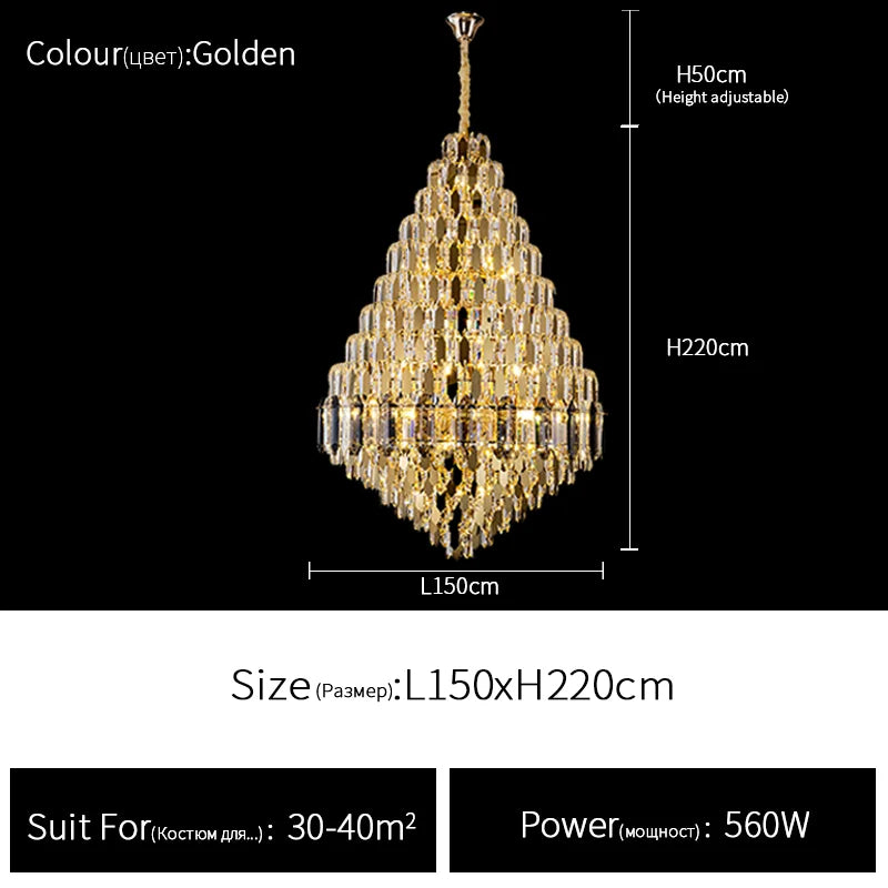 Duplex Villa Luxury Chandelier ChandeliersLife®