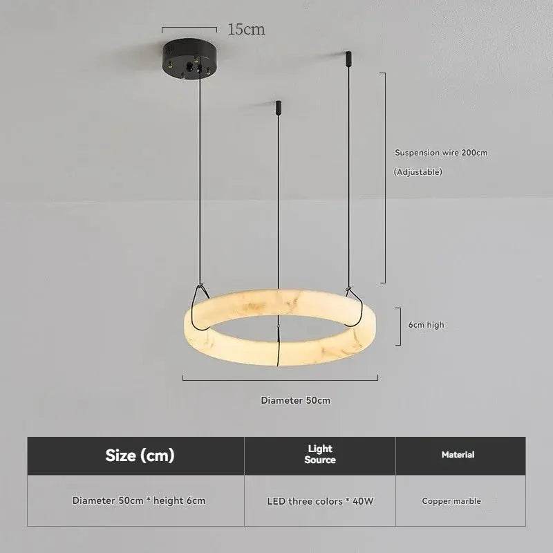 Modern Spanish Marble Dining Room Chandeliers