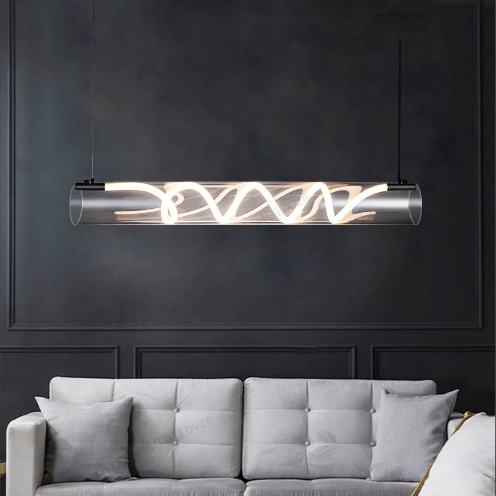 Minimalist Led Strip Pendant Light