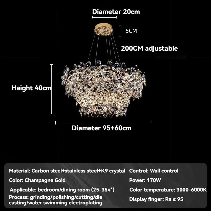 Luxury Crystal Chandelier Pendant