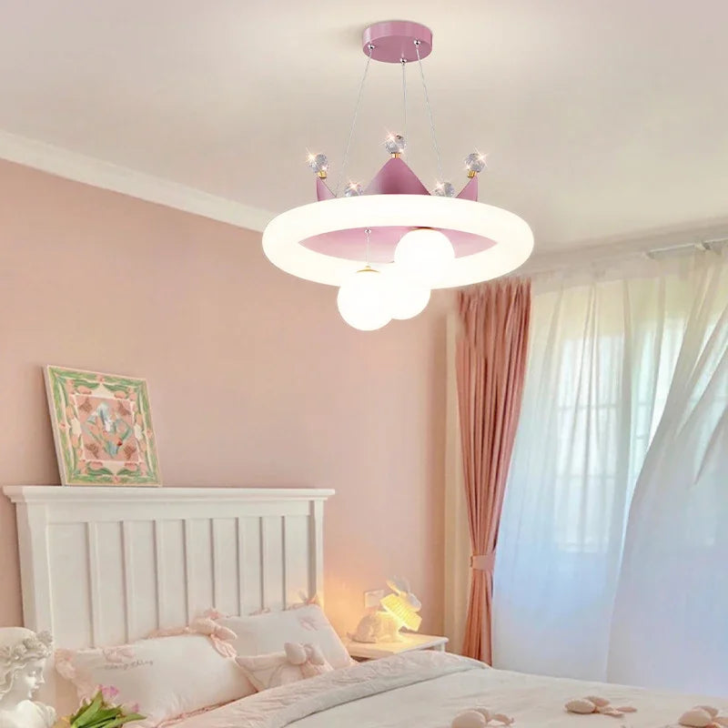 Celestine Crown LED Chandelier for Kids Rooms – alternate product view 3