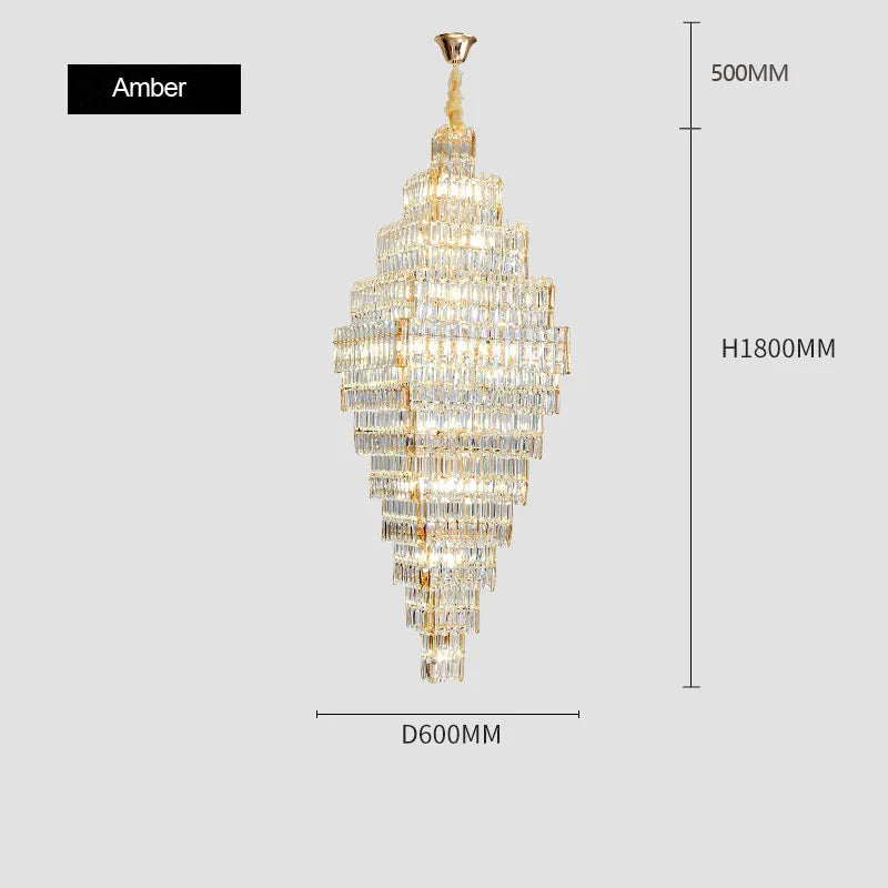 Villa Light Luxury Crystal Chandeliers ChandeliersLife®