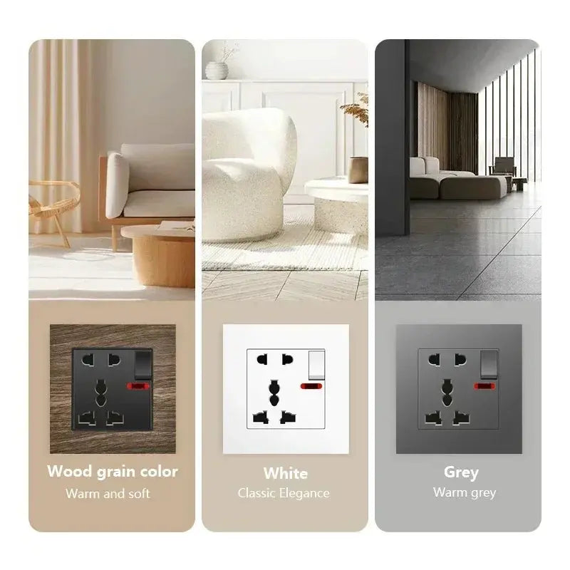 UK Wall Electrical Outlet with USB Charger