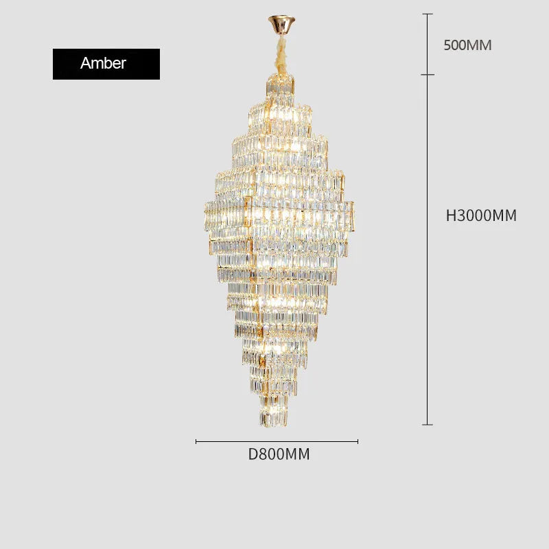 Villa Light Luxury Crystal Chandeliers ChandeliersLife®