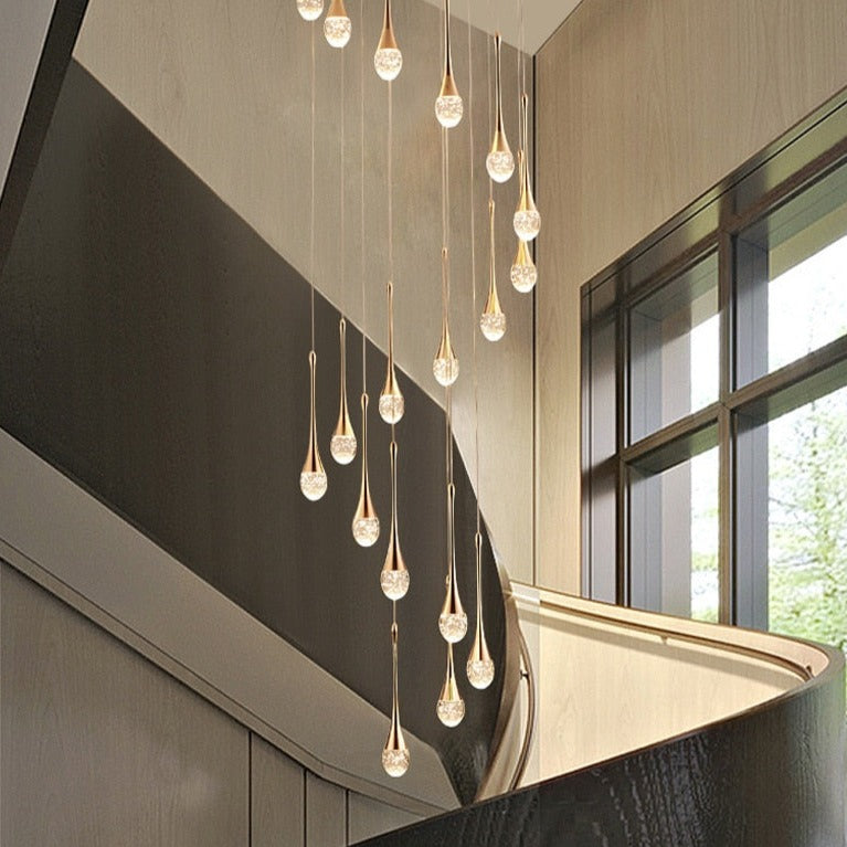 Luxury Long Hanging Staircase Chandelier