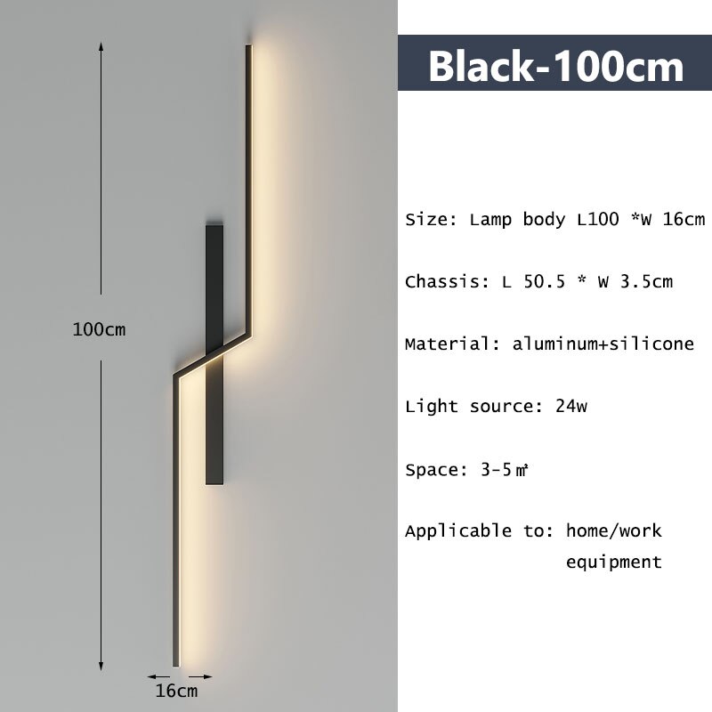 Minimalist Line Strip Wall Lamp
